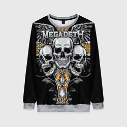 Свитшот женский Megadeth, цвет: 3D-меланж
