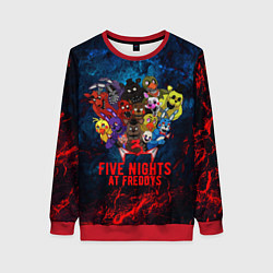Свитшот женский Five Nights At Freddys, цвет: 3D-красный
