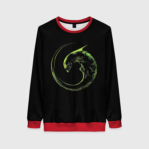 Женский свитшот ЧУЖОЙ / 3D-Красный – фото 1