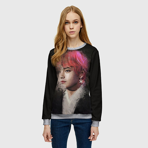 Женский свитшот BTS / 3D-Меланж – фото 3