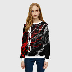 Свитшот женский CRYSIS, цвет: 3D-белый — фото 2