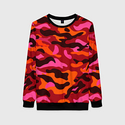 Женский свитшот CAMOUFLAGE RED