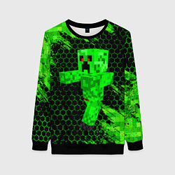 Свитшот женский MINECRAFT CREEPER, цвет: 3D-черный
