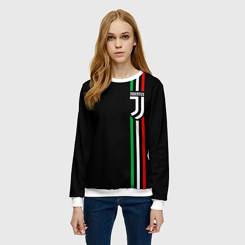 Женский свитшот JUVENTUS / 3D-Белый – фото 3