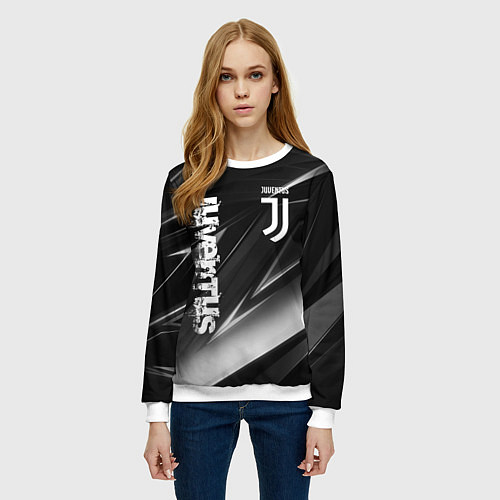 Женский свитшот JUVENTUS / 3D-Белый – фото 3