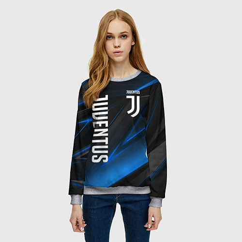 Женский свитшот JUVENTUS / 3D-Меланж – фото 3