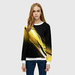 Свитшот женский GEOMETRY STRIPES, цвет: 3D-белый — фото 2