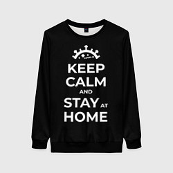 Женский свитшот Keep calm and stay at home