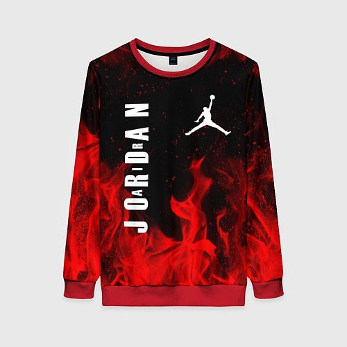 Женский свитшот MICHAEL JORDAN AIR / 3D-Красный – фото 1