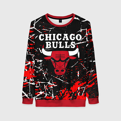 Женский свитшот CHICAGO BULLS / 3D-Красный – фото 1