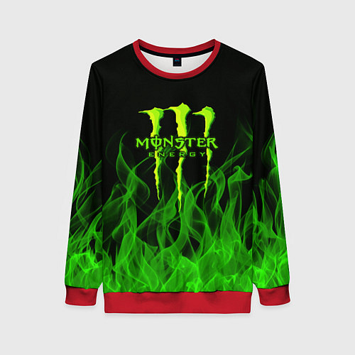 Женский свитшот MONSTER ENERGY / 3D-Красный – фото 1