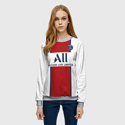 Свитшот женский PSG away 20-21, цвет: 3D-меланж — фото 2