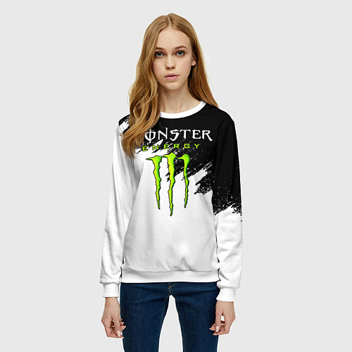 Женский свитшот MONSTER ENERGY / 3D-Белый – фото 3