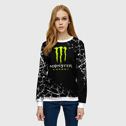 Свитшот женский MONSTER ENERGY, цвет: 3D-белый — фото 2