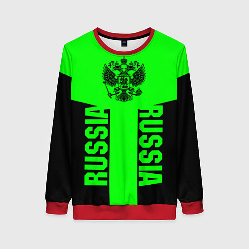 Женский свитшот Russia / 3D-Красный – фото 1
