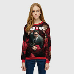 Свитшот женский La Casa de Papel Z, цвет: 3D-красный — фото 2