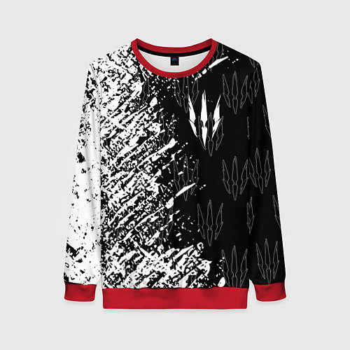 Женский свитшот The Witcher / 3D-Красный – фото 1