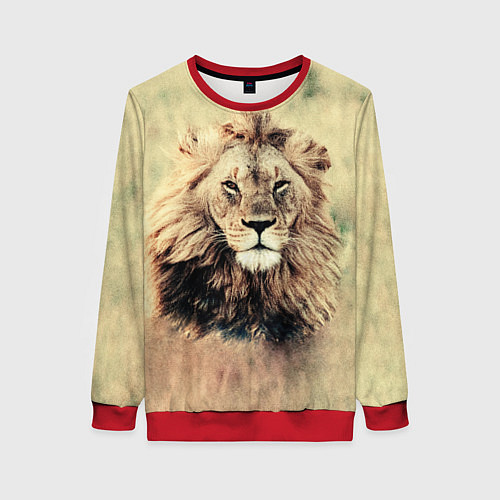 Женский свитшот Lion King / 3D-Красный – фото 1