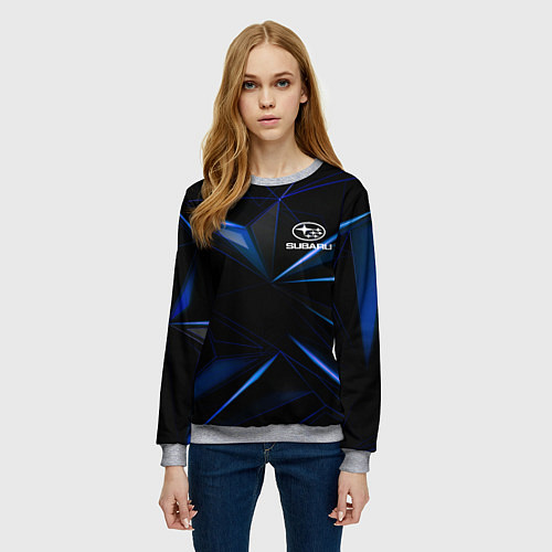 Женский свитшот SUBARU / 3D-Меланж – фото 3