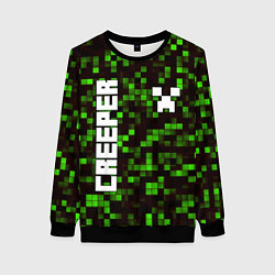 Свитшот женский MINECRAFT CREEPER, цвет: 3D-черный