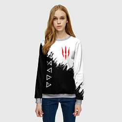 Свитшот женский The Witcher, цвет: 3D-меланж — фото 2