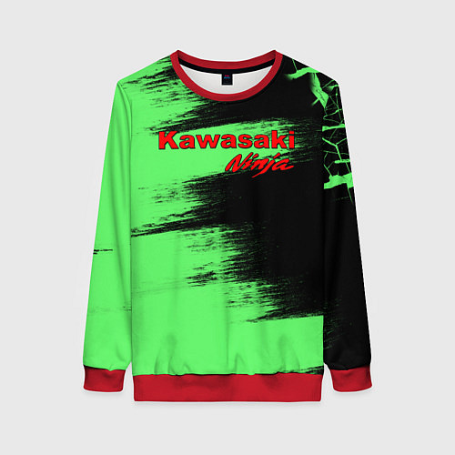Женский свитшот Kawasaki / 3D-Красный – фото 1