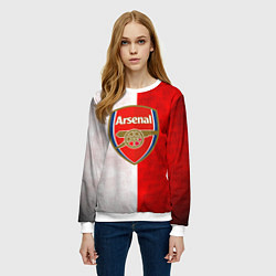 Свитшот женский FC Arsenal 3D, цвет: 3D-белый — фото 2