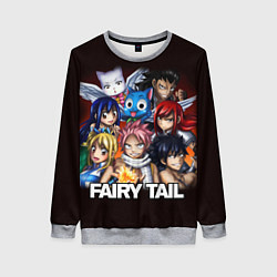 Свитшот женский FAIRY TAIL ХВОСТ ФЕИ, цвет: 3D-меланж