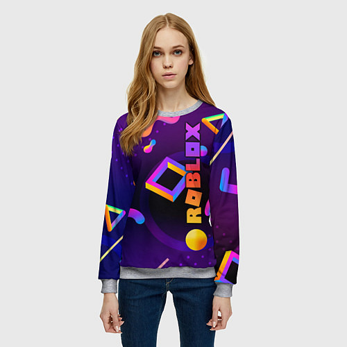 Женский свитшот Roblox / 3D-Меланж – фото 3