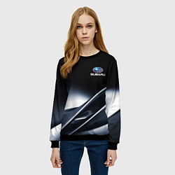 Свитшот женский SUBARU, цвет: 3D-черный — фото 2