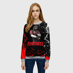 Свитшот женский FORTNITE x IKONIK, цвет: 3D-меланж — фото 2