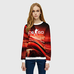 Свитшот женский CS GO КС ГО, цвет: 3D-белый — фото 2