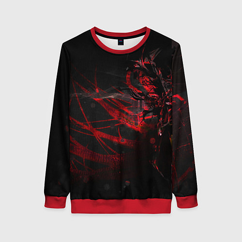Женский свитшот DIGITAL 3D / 3D-Красный – фото 1