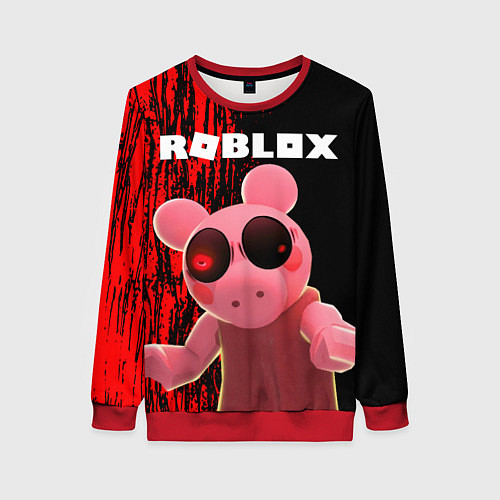 Женский свитшот Roblox Piggy / 3D-Красный – фото 1
