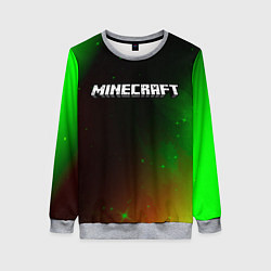 Свитшот женский MINECRAFT МАЙНКРАФТ, цвет: 3D-меланж