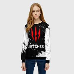 Свитшот женский The Witcher, цвет: 3D-черный — фото 2