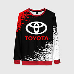 Свитшот женский TOYOTA, цвет: 3D-красный