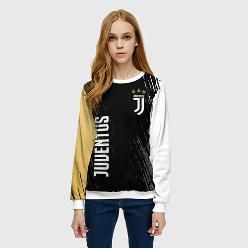Женский свитшот JUVENTUS / 3D-Белый – фото 3