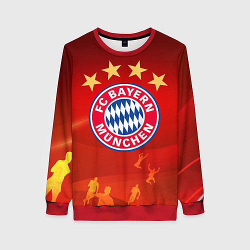 Женский свитшот BAYERN MUNCHEN / 3D-Красный – фото 1