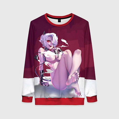 Женский свитшот ХЕЛЛТЕЙКЕР / 3D-Красный – фото 1