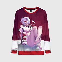 Свитшот женский ХЕЛЛТЕЙКЕР, цвет: 3D-красный