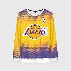 Свитшот женский Los Angeles Lakers, цвет: 3D-белый