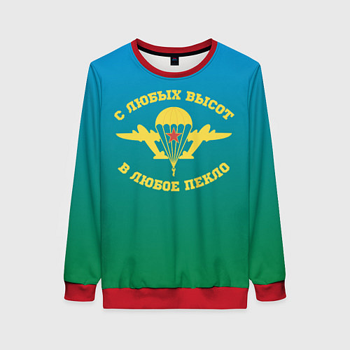 Женский свитшот ВДВ / 3D-Красный – фото 1