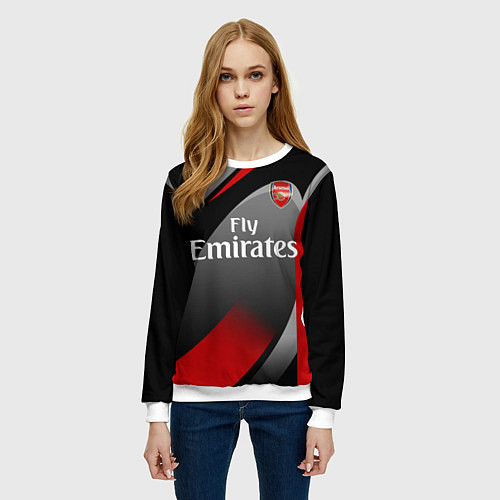 Женский свитшот ARSENAL UNIFORM / 3D-Белый – фото 3