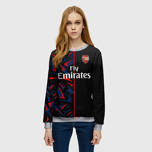 Женский свитшот ARSENAL UNIFORM 2020 / 3D-Меланж – фото 3