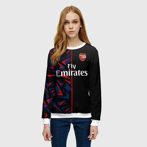 Женский свитшот ARSENAL UNIFORM 2020 / 3D-Белый – фото 3
