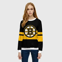 Свитшот женский BOSTON BRUINS NHL, цвет: 3D-белый — фото 2
