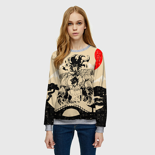 Женский свитшот JoJo Bizarre Adventure / 3D-Меланж – фото 3