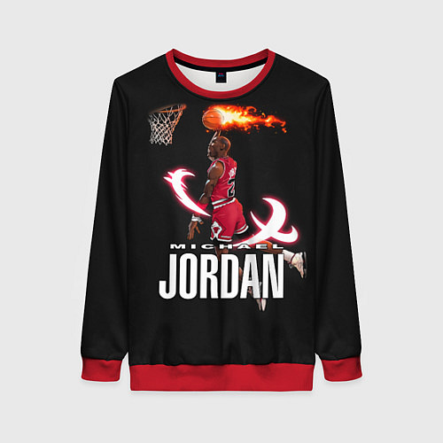 Женский свитшот MICHAEL JORDAN / 3D-Красный – фото 1