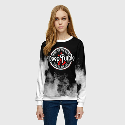 Женский свитшот Deep Purple / 3D-Белый – фото 3